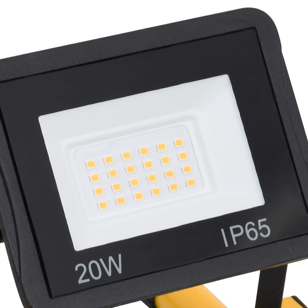 vidaXL käepidemega LED-prožektor 2x50 W, külm valge цена и информация | Taskulambid, prožektorid | kaup24.ee
