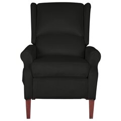 Массажное кресло с откидной спинкой, черное цена и информация | Кресла в гостиную | kaup24.ee