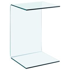 vidaXL lisalaud, 40 x 40 x 60 cm, karastatud klaas hind ja info | Diivanilauad | kaup24.ee