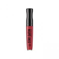 Huulepulk Rimmel London Stay Satin, 5,5 ml hind ja info | Huulepulgad, -läiked, -palsamid, vaseliin | kaup24.ee