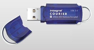 Mälukaart Integral Courier 8 ГБ USB3.0 FIPS 197 AES 256-bitine riistvara krüptimine цена и информация | USB накопители | kaup24.ee
