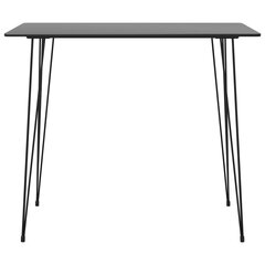 vidaXL 5-osaline baarikomplekt, must цена и информация | Комплекты мебели для столовой | kaup24.ee