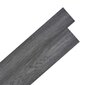 vidaXL iseliimuvad PVC-põrandaplaadid 5,21 m², 2 mm, must ja valge hind ja info | Terrassipõrandad | kaup24.ee