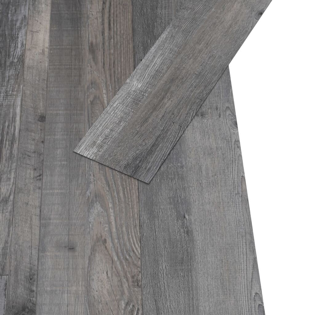 vidaXL iseliimuvad PVC-põrandaplaadid 5,21 m², 2 mm, tööstuslik puit hind ja info | Terrassipõrandad | kaup24.ee