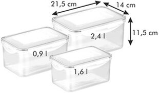 Набор коробок для закусок Tescoma Freshbox, 3 шт. цена и информация | Посуда для хранения еды | kaup24.ee