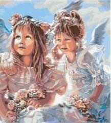 Maalid numbrite järgi "Two little angels" 40x50 KTMK-03112G hind ja info | Maalid numbri järgi | kaup24.ee