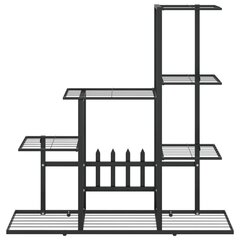 vidaXL lillealus, 94.5 x 25 x 88 cm, must, metall цена и информация | Садовые инструменты | kaup24.ee