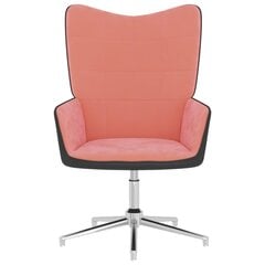 vidaXL puhketool, roosa, samet ja PVC цена и информация | Кресла в гостиную | kaup24.ee