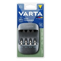 Зарядное устройство Varta Eco Charger 4 Батарейки AA/AAA цена и информация | Зарядные устройства для элементов питания | kaup24.ee