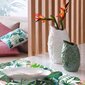 Dekoratiivne vaas My Home Tropical, valge, 17,4 X 13,4 X 30 cm hind ja info | Vaasid | kaup24.ee