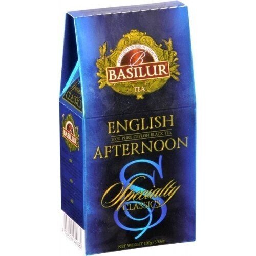 Must tee Basilur "SPECIALTY CLASSICS" ENGLISH AFTERNOON 100g. (karton) hind ja info | Tee | kaup24.ee