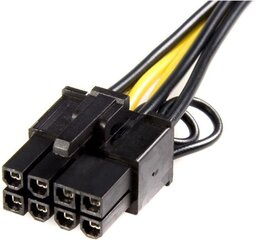 StarTech, PCIEX68ADAP PCIe 6-pin - PCIe 8-pin, 0.15 m цена и информация | Кабели и провода | kaup24.ee