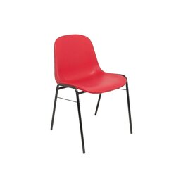 Офисный стул, красный, 4 шт. цена и информация | Стулья для кухни и столовой | kaup24.ee