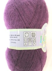 Нитки для вязания Lanos Angora, 100г, цвет фиолетовый 959V цена и информация | Принадлежности для вязания | kaup24.ee