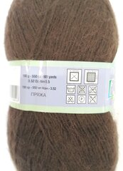 Нитки для вязания Lanos Angora, 100г, цвет коричневый 926RU цена и информация | Принадлежности для вязания | kaup24.ee