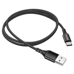 Кабель Borofone BX54 Ultra Bright - USB to Type C - 2,4A 1 метр, черный цена и информация | Кабели для телефонов | kaup24.ee
