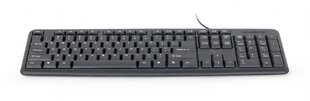Gembird KB-U-103 Клавиатура, Черная цена и информация | Клавиатура с игровой мышью 3GO COMBODRILEW2 USB ES | kaup24.ee