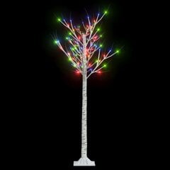 vidaXL jõulupuu 140 LEDi 1,5 m, värviline paju, tuppa/õue цена и информация | Рождественские украшения | kaup24.ee
