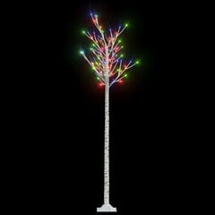 vidaXL jõulupuu 200 LEDi 2,2 m, värviline paju, tuppa/õue цена и информация | Рождественские украшения | kaup24.ee
