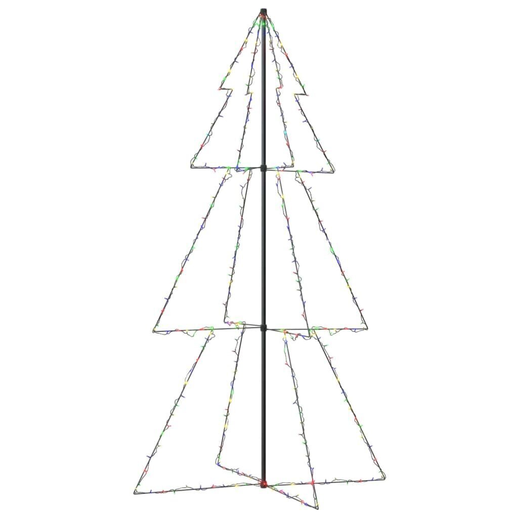 vidaXL koonusekujuline jõulupuu 300 LEDi, tuppa ja õue, 120x220 cm цена и информация | Jõulukaunistused | kaup24.ee