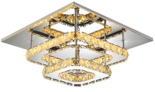 LED laevalgusti Crystal Square Double, 3000K hind ja info | Laelambid | kaup24.ee