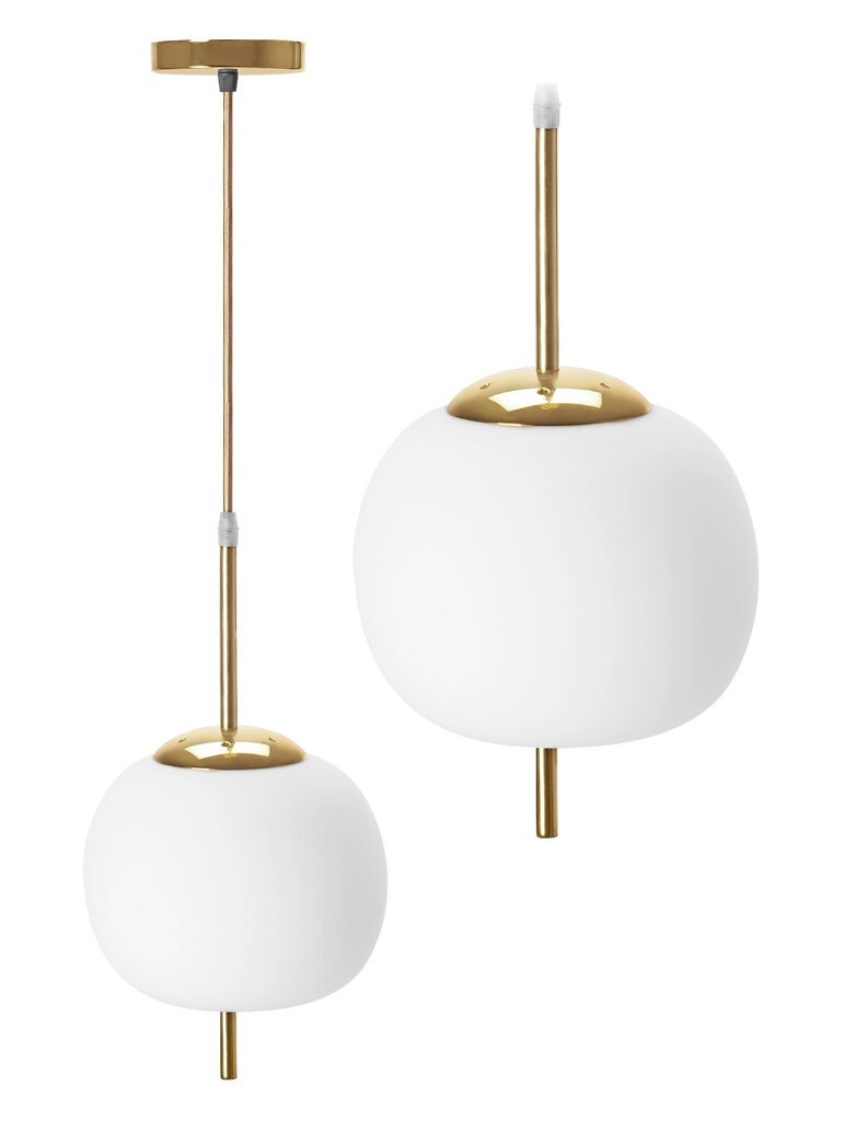 Rippvalgusti Modern Apple, White/Gold hind ja info | Rippvalgustid | kaup24.ee