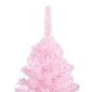 vidaXL kunstkuusk LEDide ja kuulidega, roosa, 210 cm, PVC цена и информация | Kunstkuused | kaup24.ee