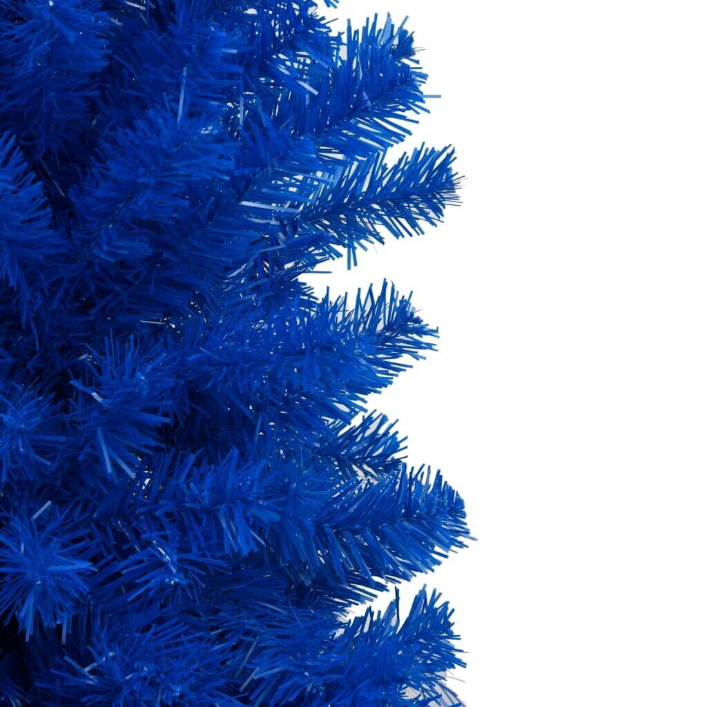 vidaXL kunstkuusk LEDide ja kuulidega, sinine, 150 cm, PVC hind ja info | Kunstkuused | kaup24.ee