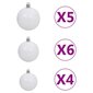 vidaXL kunstkuusk LEDide, kuulide ja männikäbidega 180 cm hind ja info | Kunstkuused | kaup24.ee