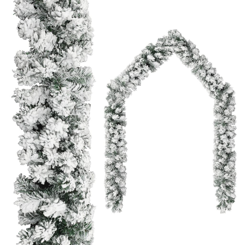 vidaXL jõuluvanik LEDide ja kuulidega, roheline, 5 m, PVC hind ja info | Kunstkuused | kaup24.ee