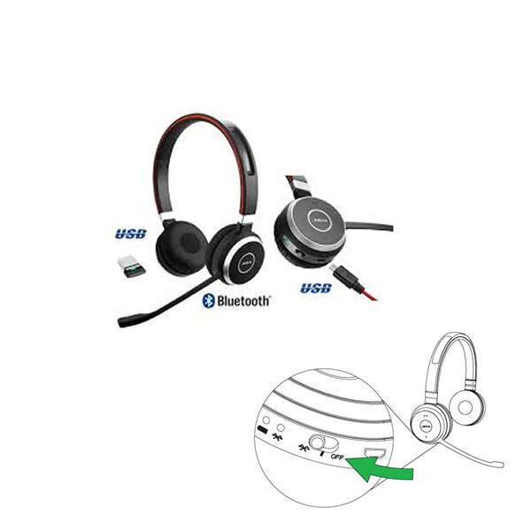 Jabra Evolve 65 MS Duo Black hind ja info | Kõrvaklapid | kaup24.ee