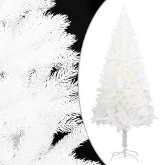 vidaXL kunstkuusk LEDide ja kuulidega, valge, 180 cm цена и информация | Новогодние елки | kaup24.ee