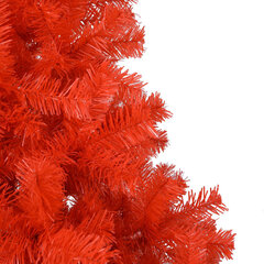 vidaXL kunstkuusk alusega, punane, 240 cm, PVC hind ja info | Kunstkuused | kaup24.ee