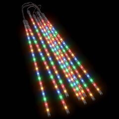 vidaXL meteoorvalgusti, 8 tk, 50 cm, värviline, 288 LEDi, tuppa/õue hind ja info | Jõulutuled | kaup24.ee