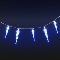 vidaXL jõulutuled jääpurikad 40 tk, sinine, akrüül, kaugjuhitavad hind ja info | Jõulukaunistused | kaup24.ee