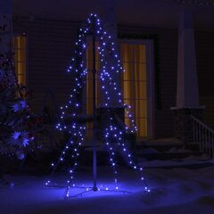 vidaXL koonusekujuline jõulupuu 160 LEDi, tuppa ja õue, 78 x 120 cm hind ja info | Jõulukaunistused | kaup24.ee