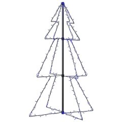 vidaXL koonusekujuline jõulupuu 160 LEDi, tuppa ja õue, 78 x 120 cm hind ja info | Jõulukaunistused | kaup24.ee