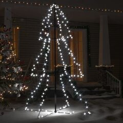 vidaXL koonusekujuline jõulupuu 200 LEDi, tuppa ja õue, 98x150 cm цена и информация | Декорации | kaup24.ee