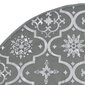 vidaXL luksuslik jõulupuu alune lina, sokiga, hall, 122 cm, kangas hind ja info | Jõulukaunistused | kaup24.ee