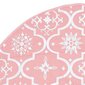 vidaXL luksuslik jõulupuu alune lina, sokiga, roosa, 122 cm, kangas hind ja info | Jõulukaunistused | kaup24.ee