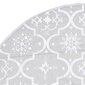vidaXL luksuslik jõulupuu alune lina, sokiga, valge, 122 cm, kangas hind ja info | Jõulukaunistused | kaup24.ee