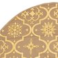 vidaXL luksuslik jõulupuu alune lina, sokiga, kollane, 90 cm, kangas hind ja info | Jõulukaunistused | kaup24.ee