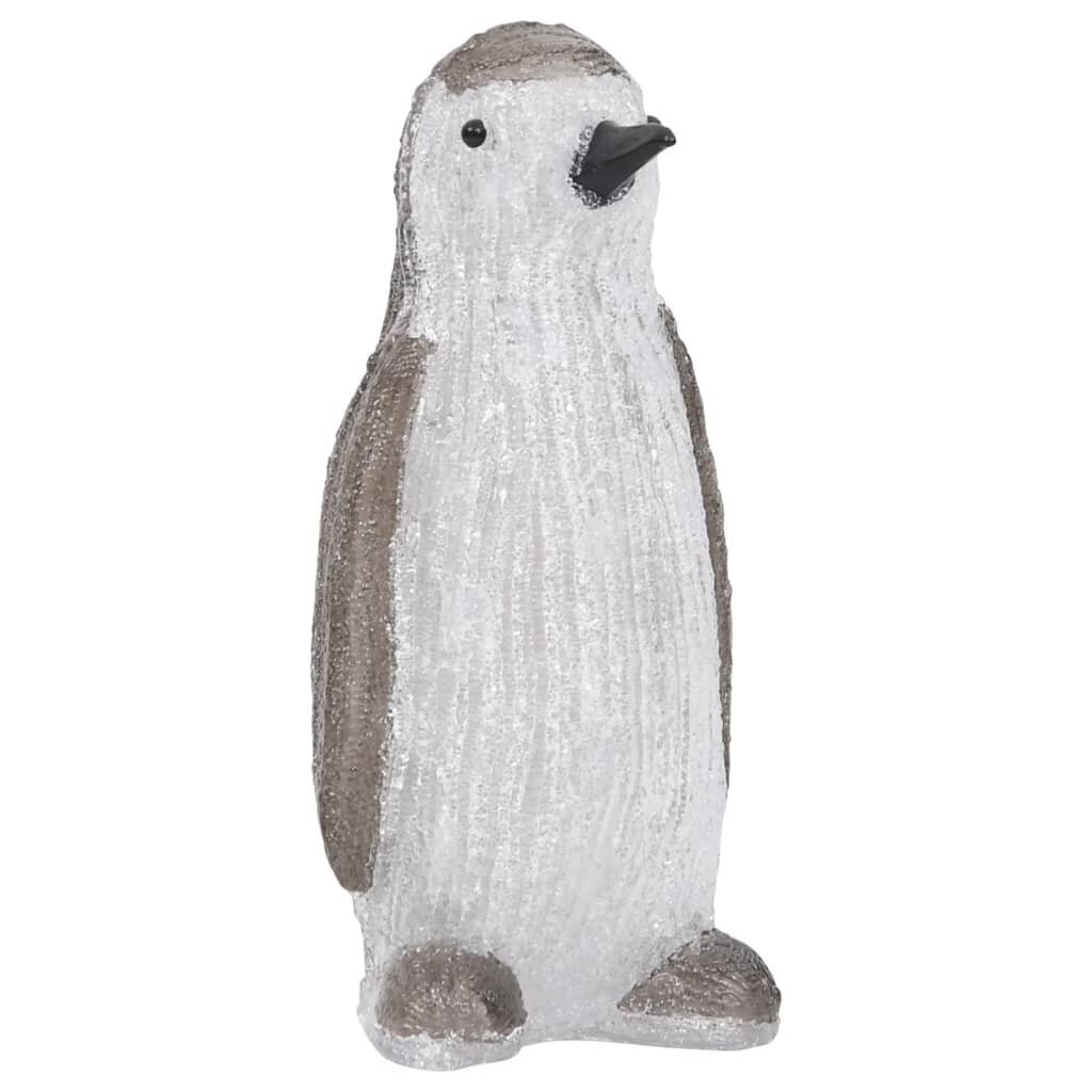 vidaXL LEDidega akrüülist pingviini kuju, tuppa/õue, 30 cm hind ja info | Jõulukaunistused | kaup24.ee