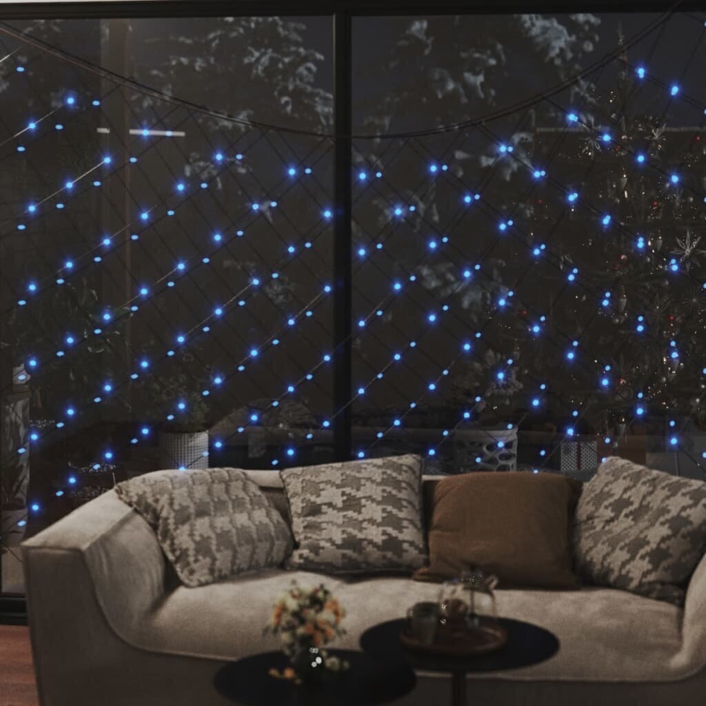 vidaXL jõulutulede võrk, sinine, 4 x 4 m, 544 LEDi, siseruumi, õue hind ja info | Jõulukaunistused | kaup24.ee