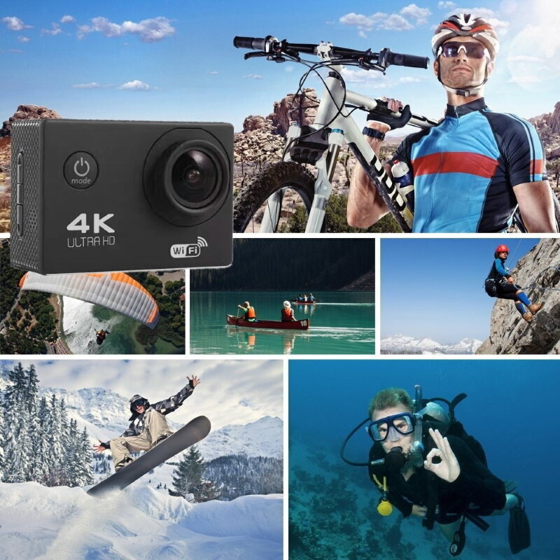 Riff SPK-1 Ultra HD 4K 16Mpix, kollane hind ja info | Seikluskaamerad | kaup24.ee