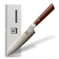 Jaapani Damaskuse nuga Oleio Zayiko, Kasshoku, väike santoku, 12,5 cm hind ja info | Noad ja tarvikud | kaup24.ee