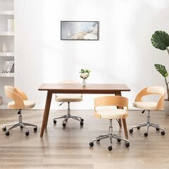 Обеденные стулья, 4 шт, коричневые цена и информация | Стулья для кухни и столовой | kaup24.ee