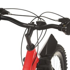 vidaXL mägiratas 21 käiguga 26'' ratas 42 cm raam, punane hind ja info | Jalgrattad | kaup24.ee