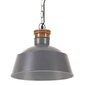vidaXL tööstuslik laelamp 32 cm, hall E27 hind ja info | Rippvalgustid | kaup24.ee