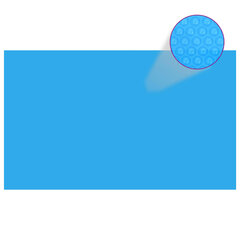vidaXL kandilise basseini kate, 500 x 300 cm, PE, sinine hind ja info | Basseinitehnika | kaup24.ee